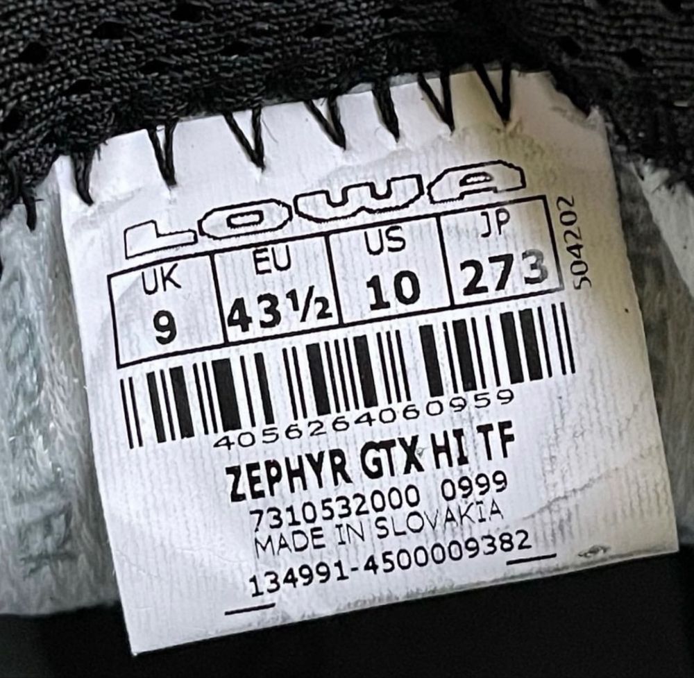 Lowa Zephyr Gore-Tex HI TF | Оригінал