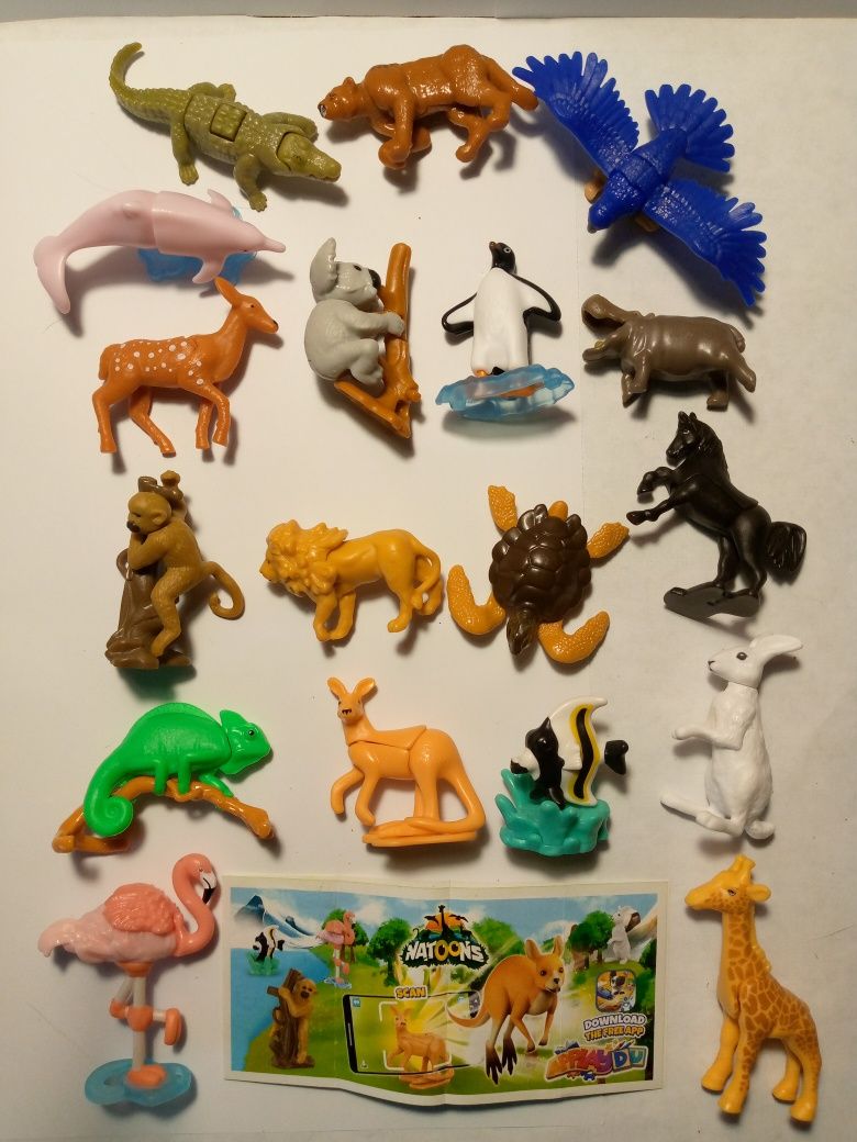 Киндеры Серии Животные Натунс  Natoons Kinder Surprise