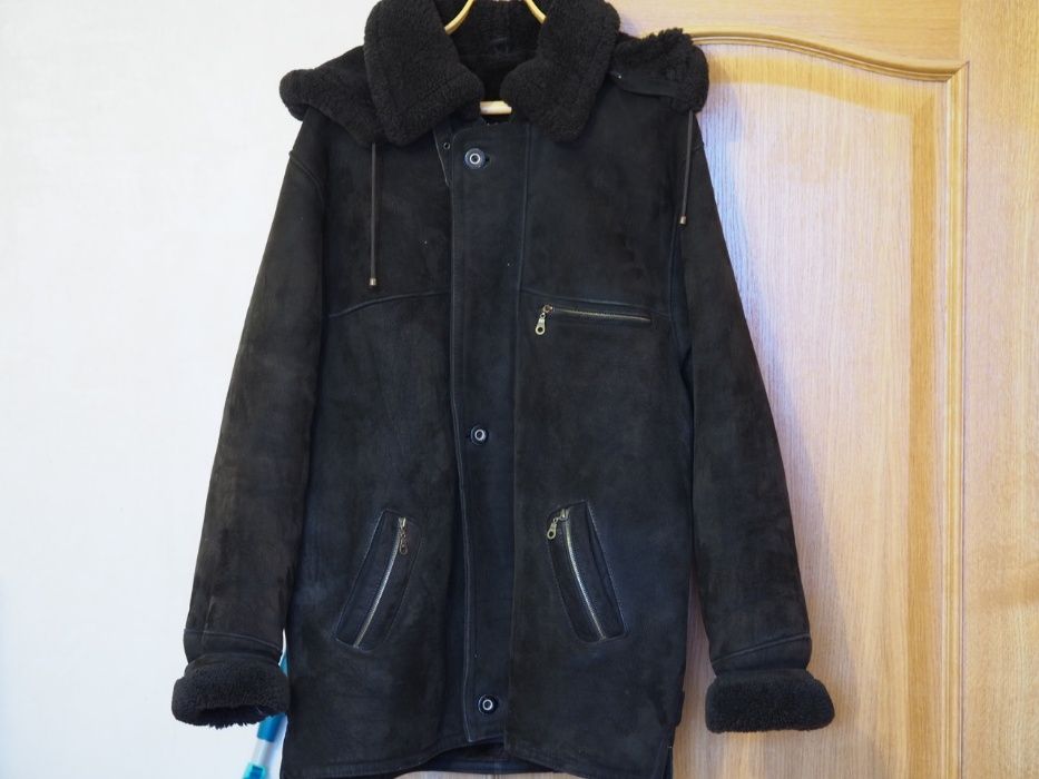 Дублёнка мужская  натуральная овчина  полностью  турецкая размер 52