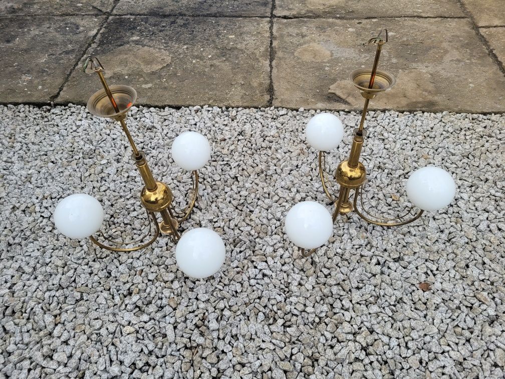 Lampy wiszące mosiężne