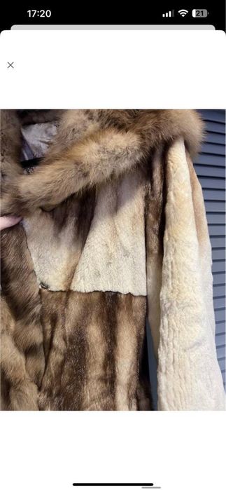 Норкова шуба з соболем натуральнаа