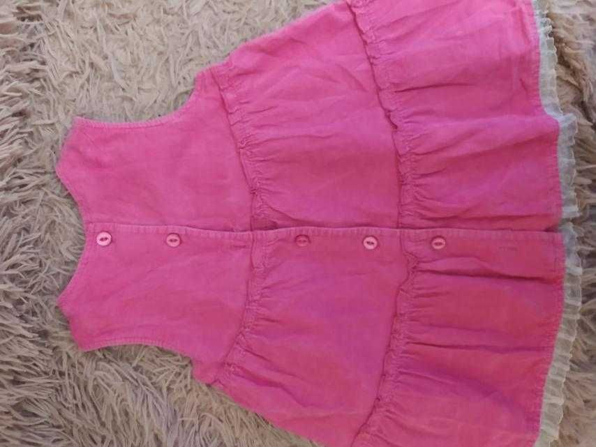 Рожеве платтячко-сарафан на дівчинку віком 2 роки