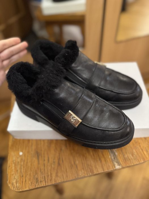 Чоботи зимові, натуральнв шкіра, натуральне хутро всередині