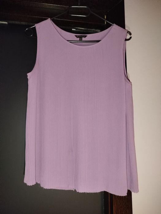 Bluzka Massimo Dutti rozm S/36,plisowana z wiskozy