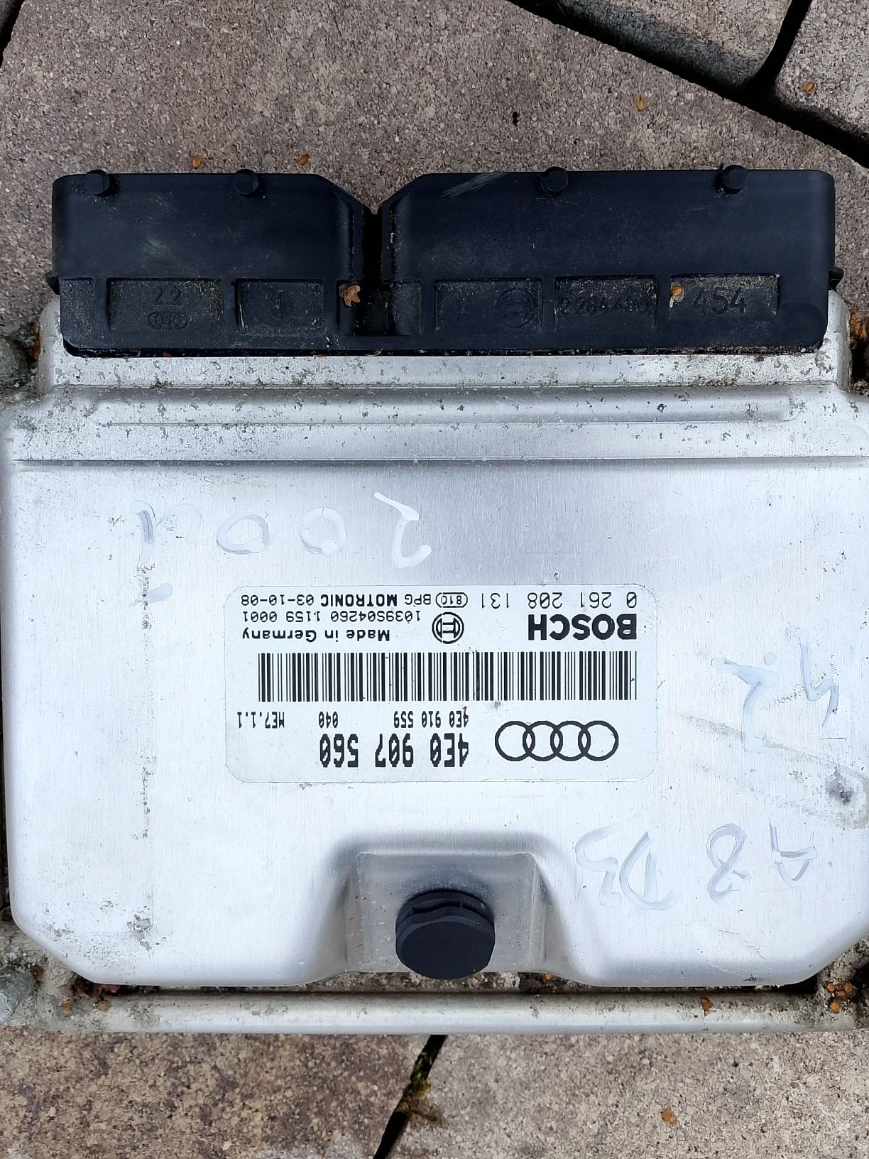 Sterownik moduł silnika Audi A8 D3 4.2, ,4E0907.560