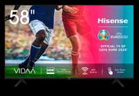 TV Hisense 58" como nova