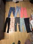 Leginsy, jegginsy, spodnie H&M 122/128 - 9 sztuk, mega paka