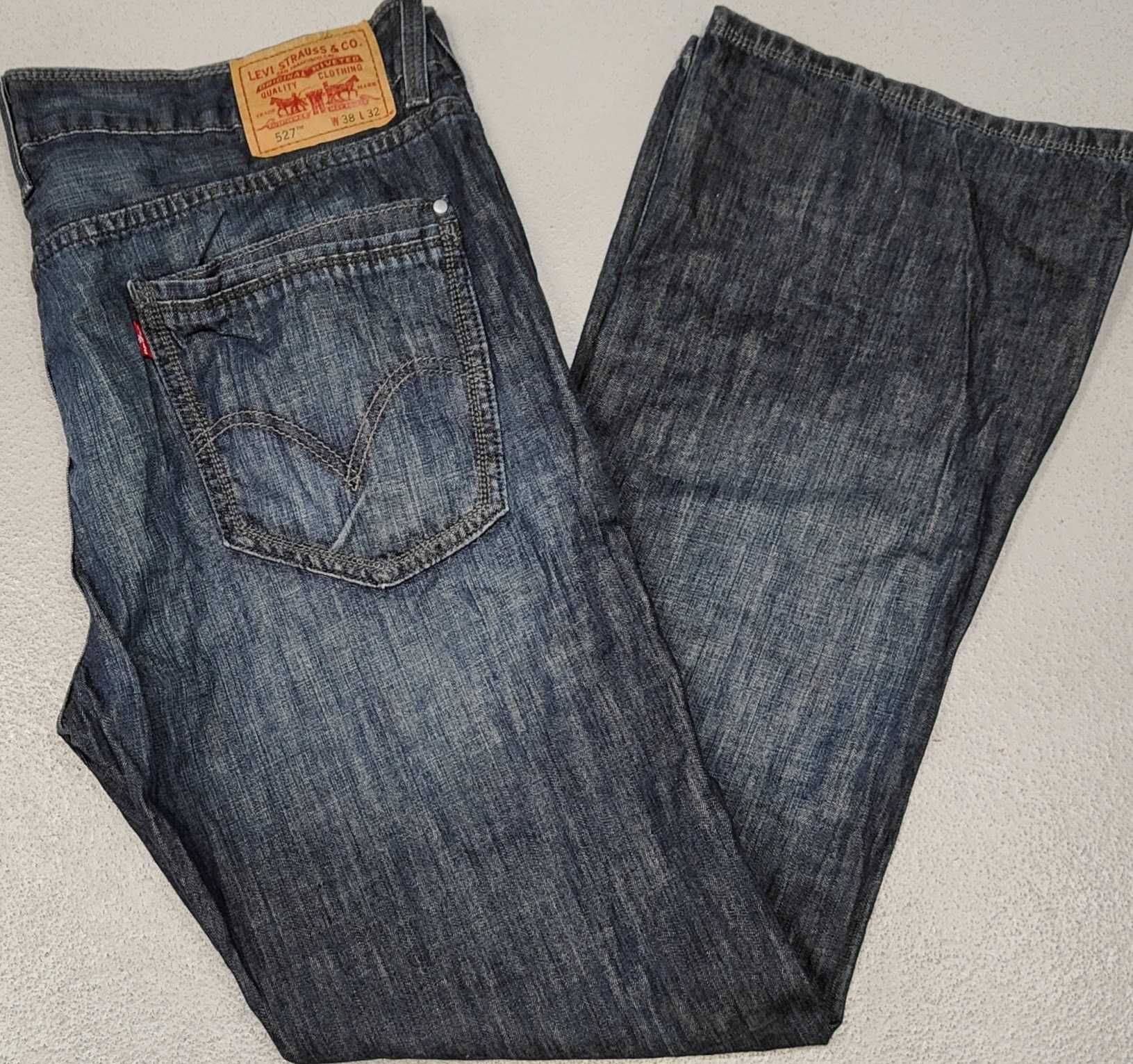 R) LEVI'S 527 oryginalne męskie spodnie jeansowe Roz.38/32
