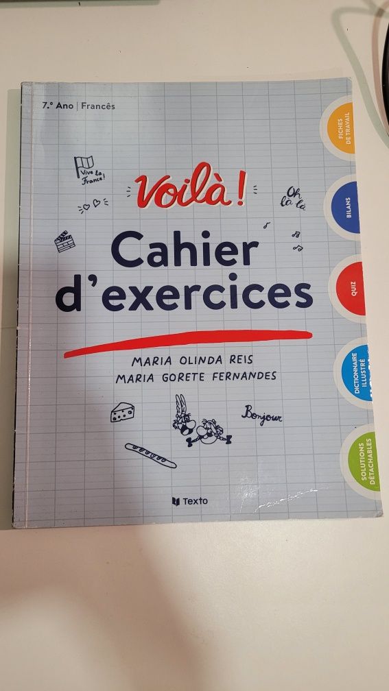Caderno de exercícios, Frances, 7 ano