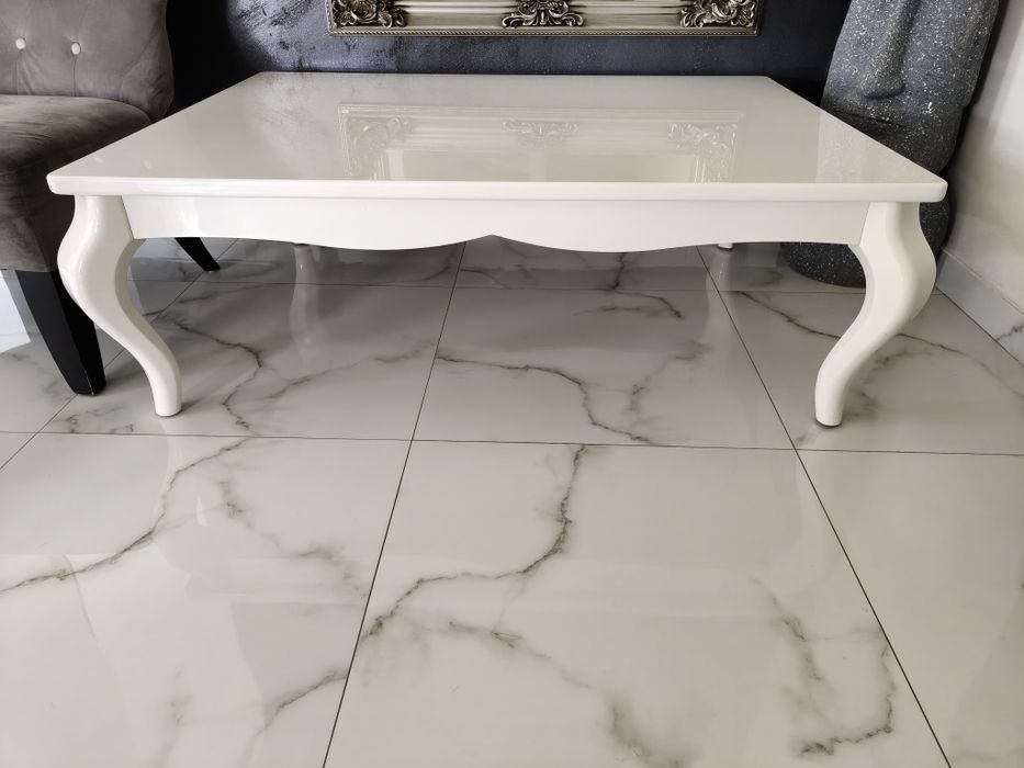 Ława Glamour biała połysk