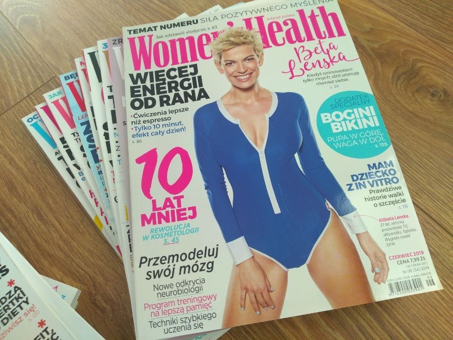 Tanio sprzedam 20 numerów pisma WOMEN’S HEALTH, stan idealny.