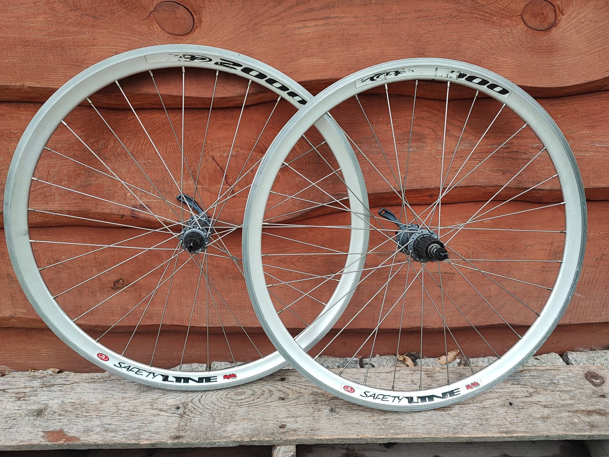 Komplet kół rowerowych Rigida Safety Line 26" Shimano Deore LX Retro