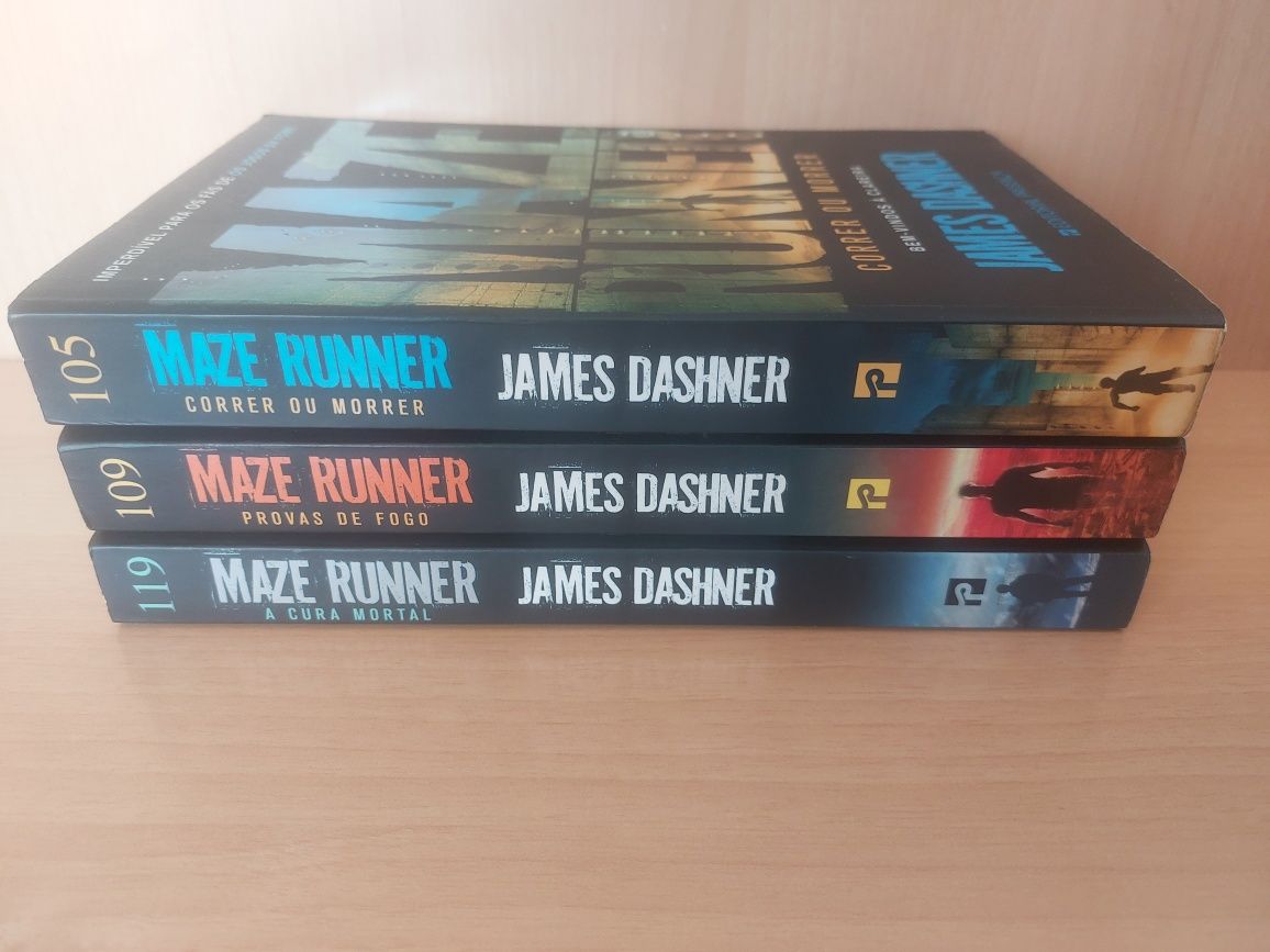 Trilogia Completa 1ª Edição  Maze Runner James Dashner (Optimo estado)