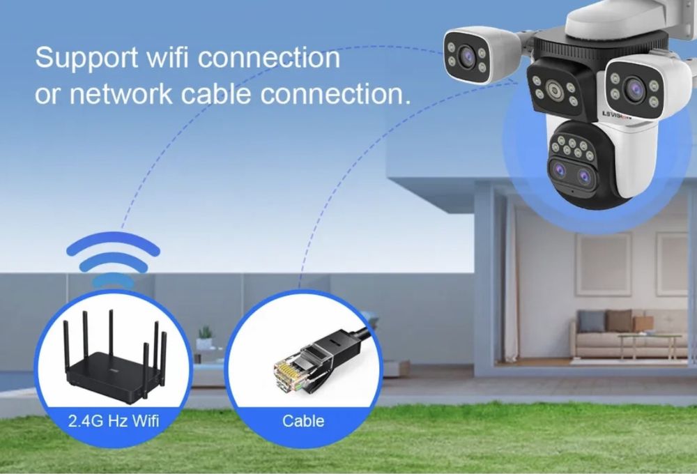 Бездротова вулична камера WIFI 20мр камера 10зум O-KAM Pro відеокамера