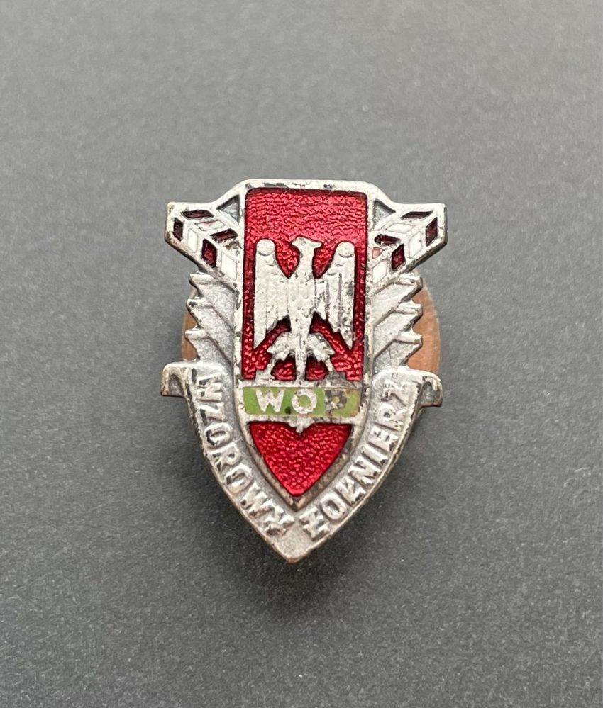 Odznaka Wzorowy Żołnierz Wojsk Ochrony Pogranicza WOP miniaturka LWP