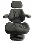 Siedzenie fotel URSUS C-385, 902, 912, 1224 i pochodne WELUR czarne