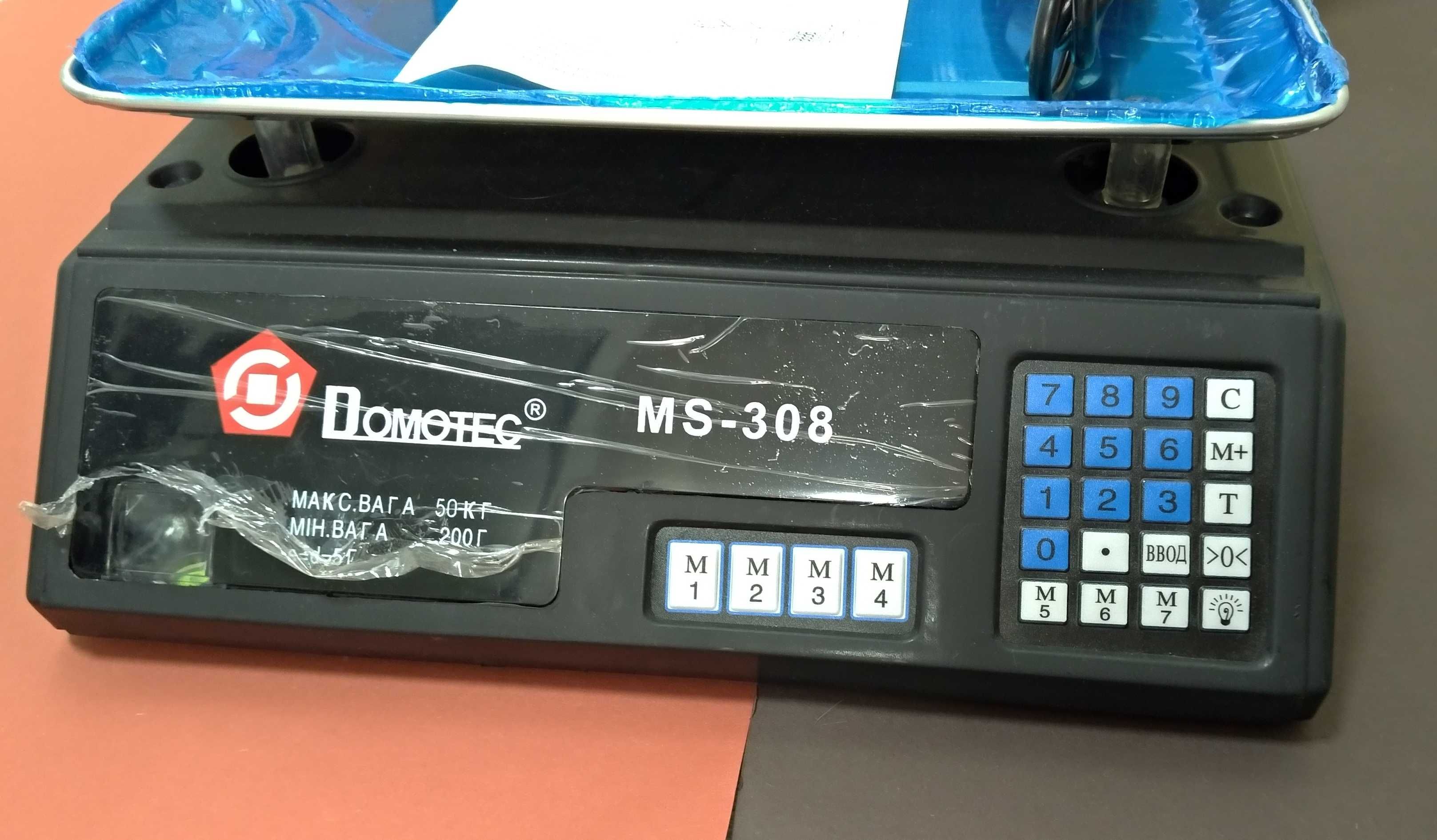 Domotec Ms-308 торговые весы со стойкой для рынка, выносной торговли