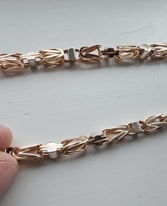 Łańcuch męski królewski złoty  14K 585 100,3g 65cm 7