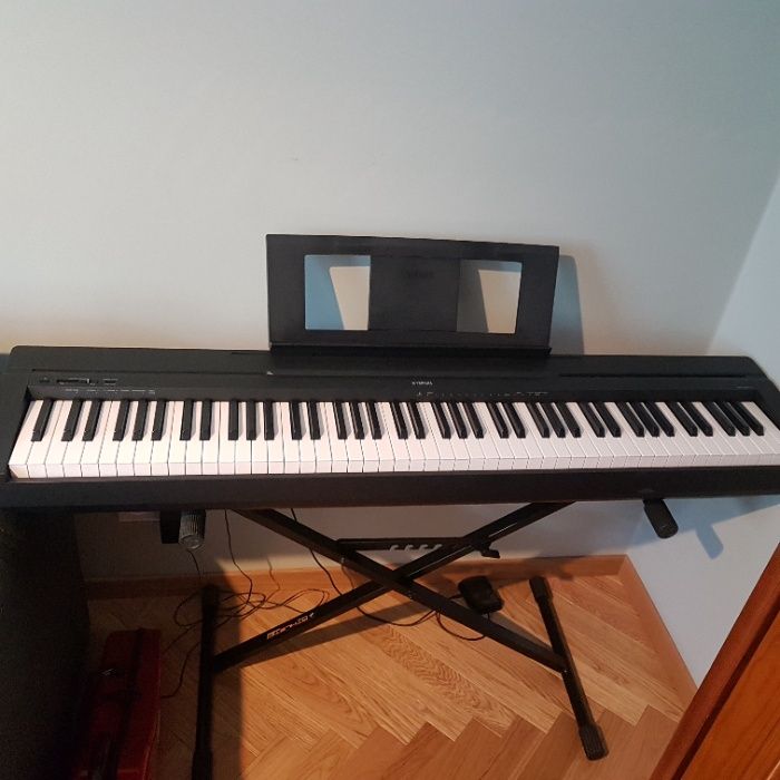 Pianino cyfrowe Yamaha P45 B +zasilacz+podstawa