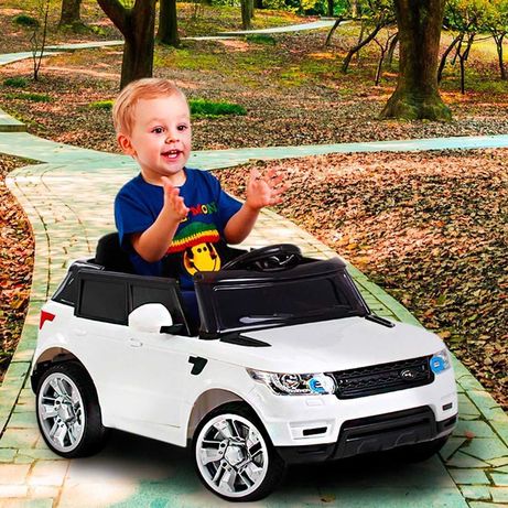 КУПУЙ ЗІ ЗНИЖКОЮ! Дитячий електромобіль Range Rover FL1638 - БІЛИЙ