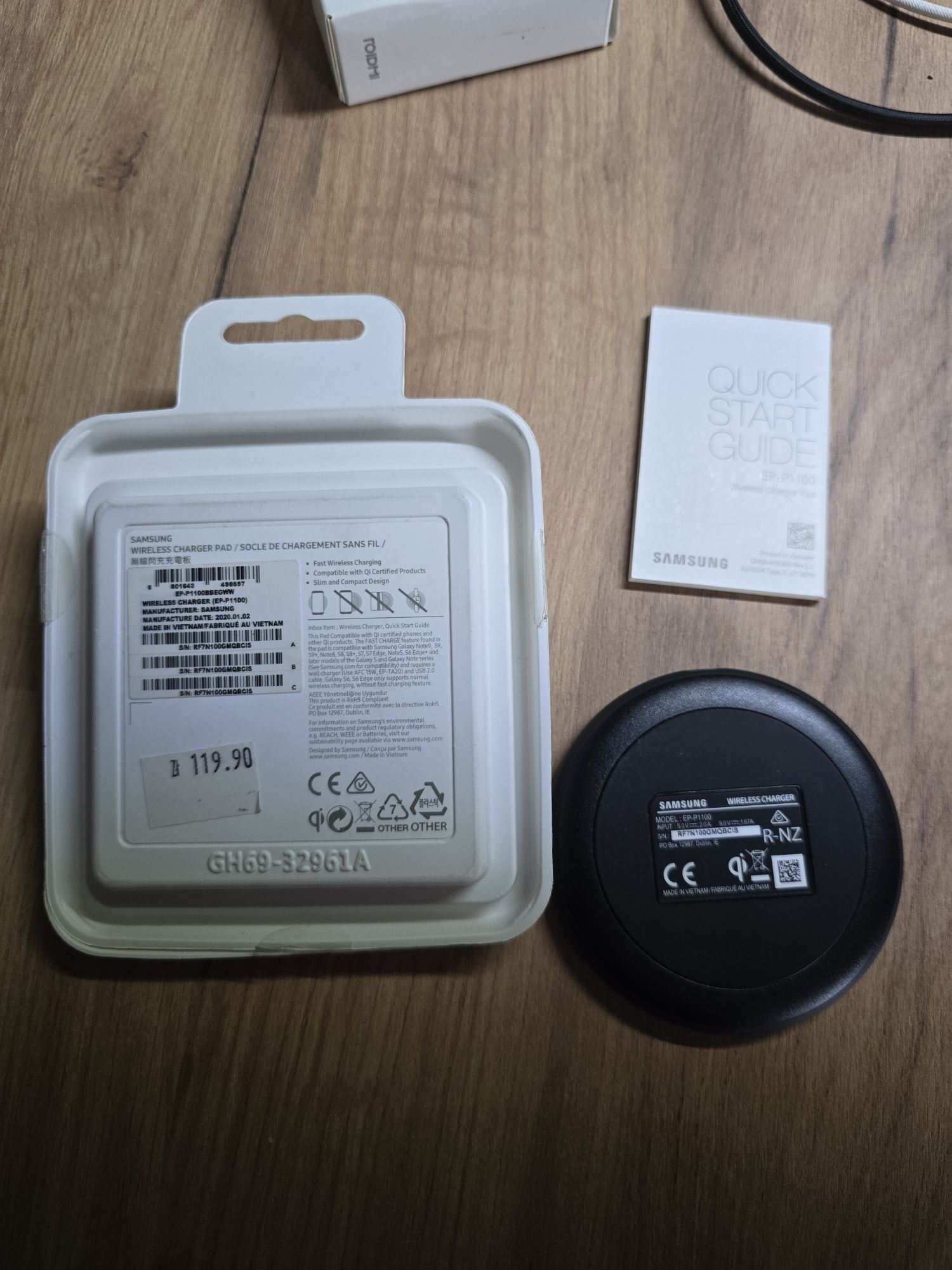 Oryginalna ładowarka bezprzewodowa Samsung Fast Charge - NOWA