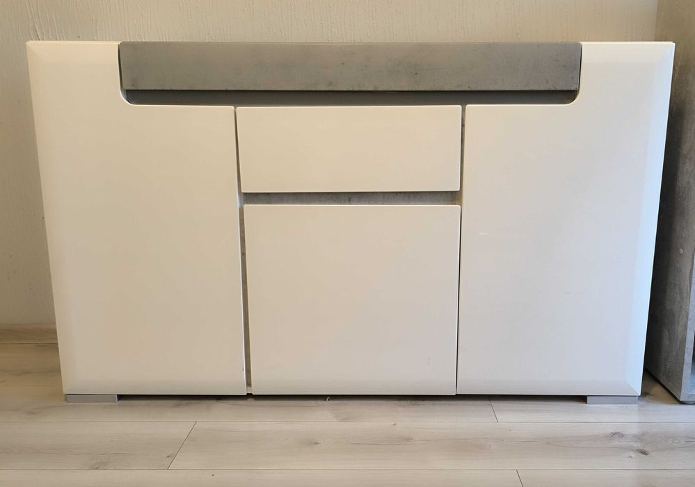 komoda biała połysk