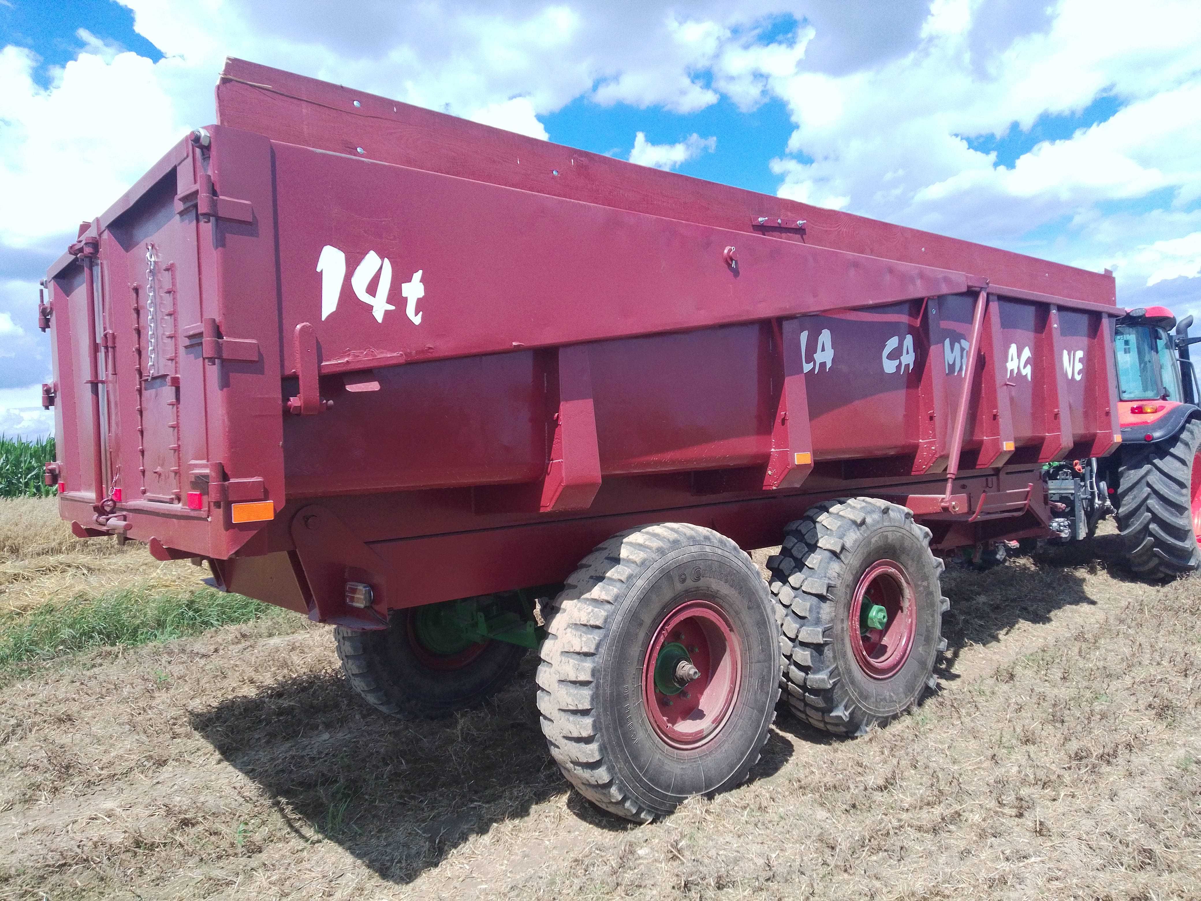 Przyczepa skorupa 14 ton tandem własna hydraulika La Campagne i inne
