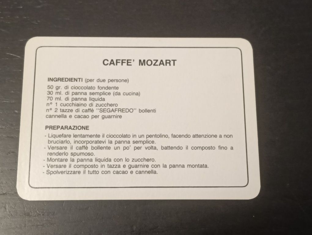 Baralho de cartas Segafredo