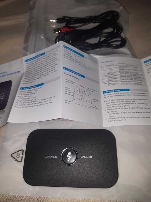 Bezprzewodowy odbiornik Bluetooth Audio nadajnik AUX Jack RCA