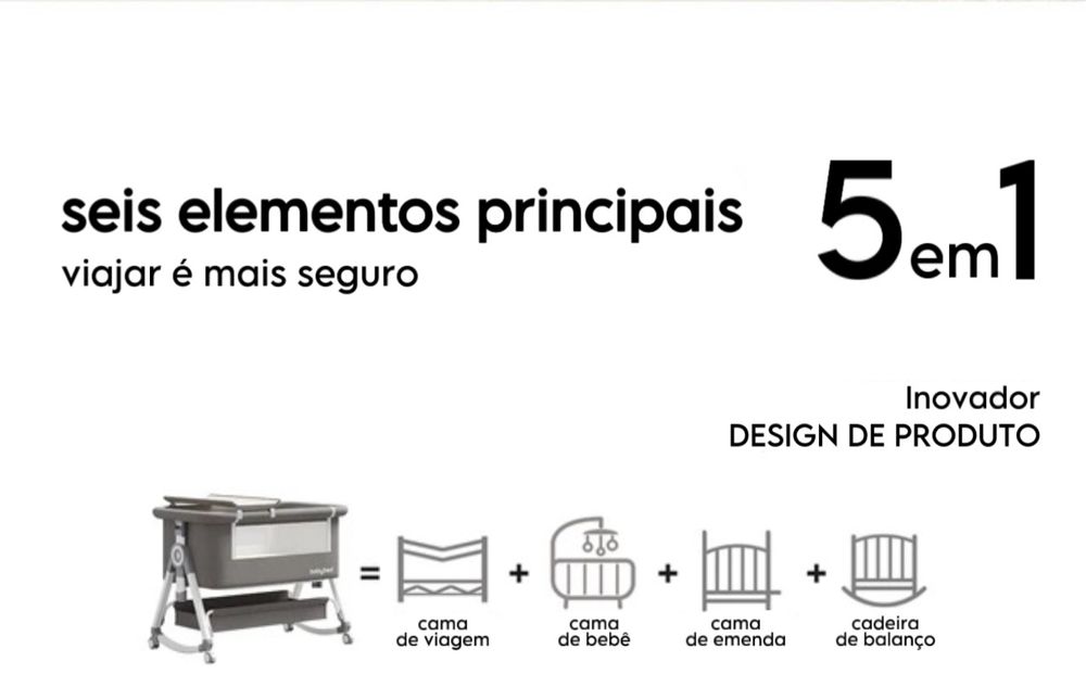 *** BERÇO/CAMA DE BEBÉ * 5 em 1 * NOVOS ***