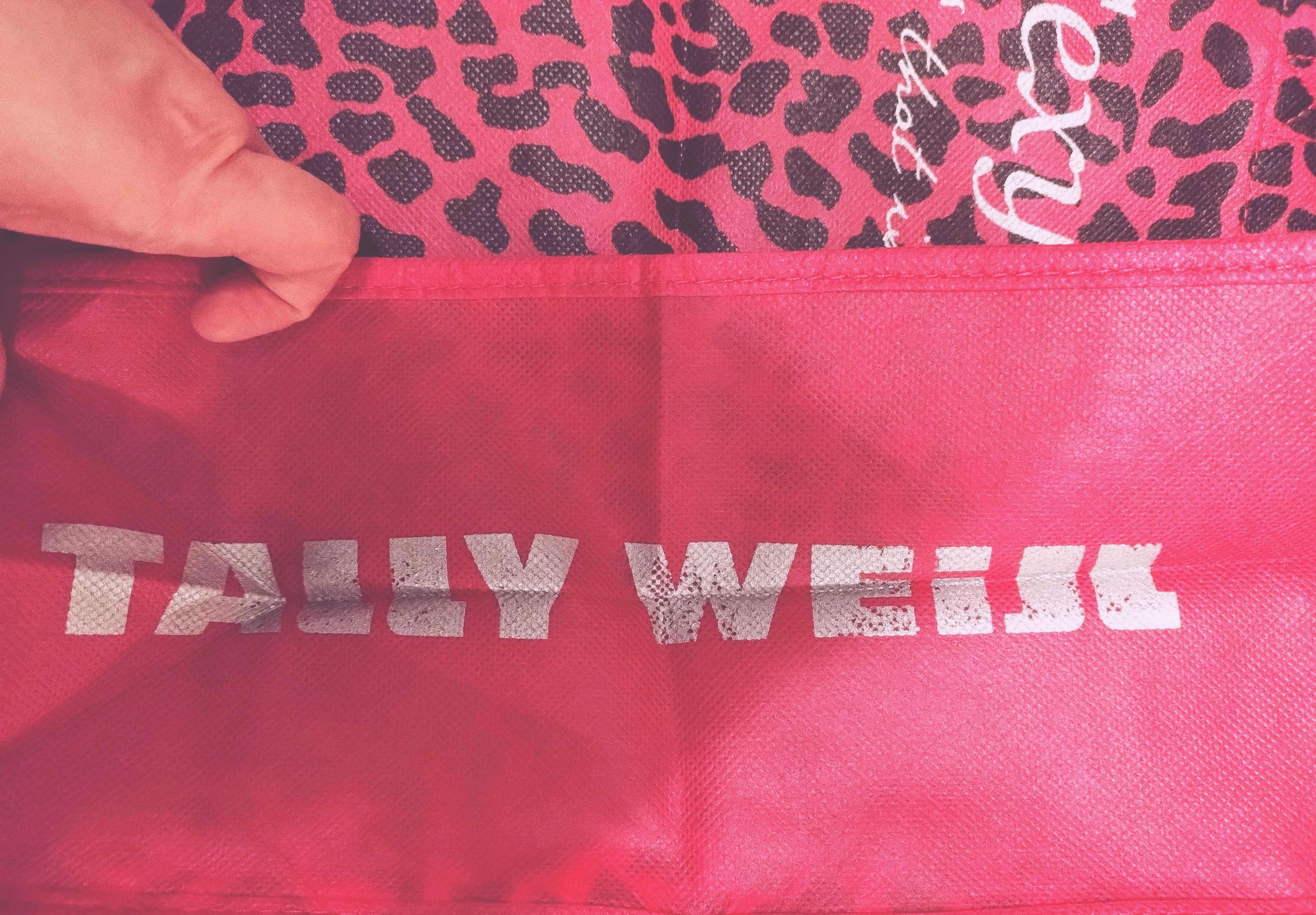 Różowa torba w panterkę shopper Tally Weijl scene emo punk panterka