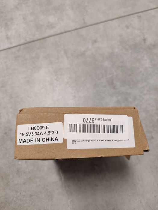 Ładowarka Adapter zasilacz tablet laptop 19,5V 3.34A