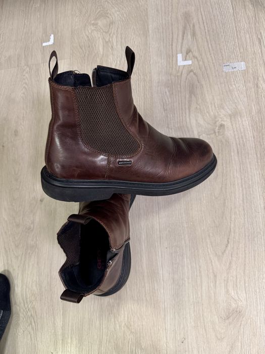 Botas Chelsea Geox Amphibiox Castanhas