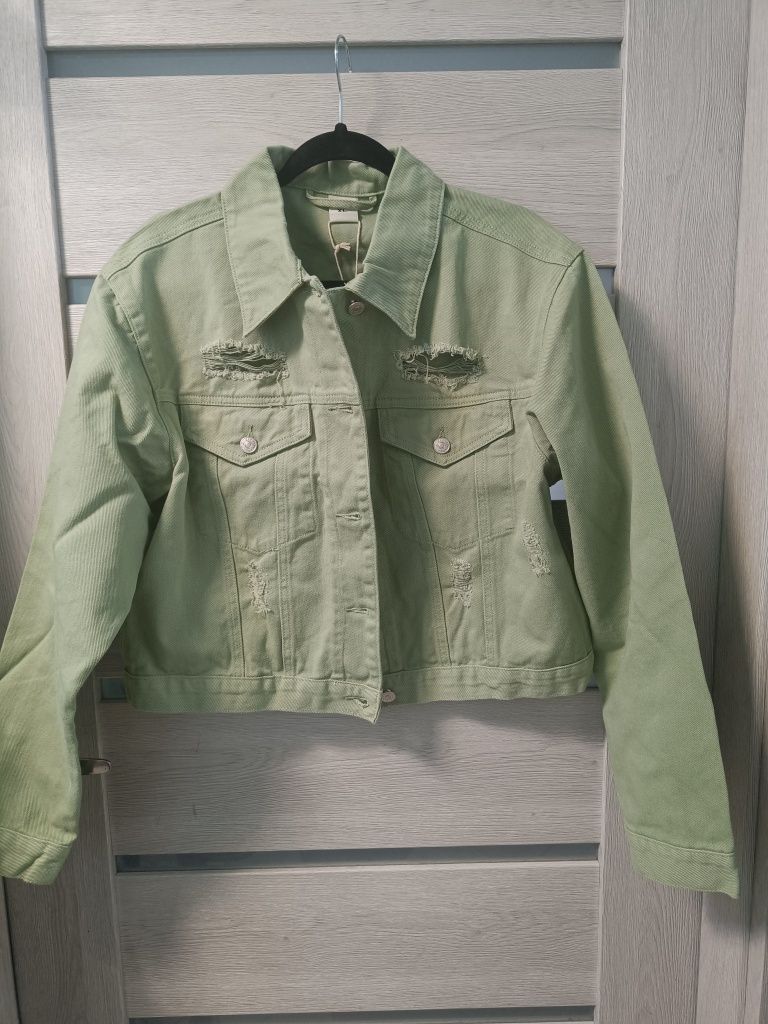 Nowa zielona katana/ kurtka jeans rozmiar XL