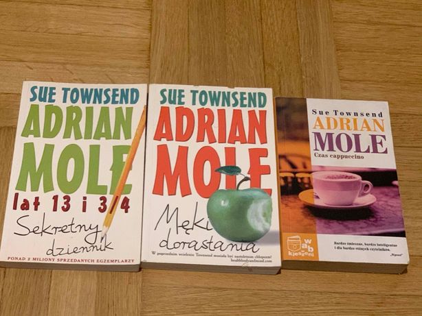 "Adrian Mole" Sue Townsend – 3 tomy