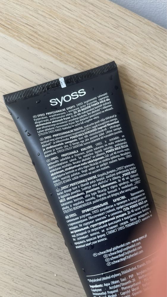 Syoss Power Hold żel do włosów
