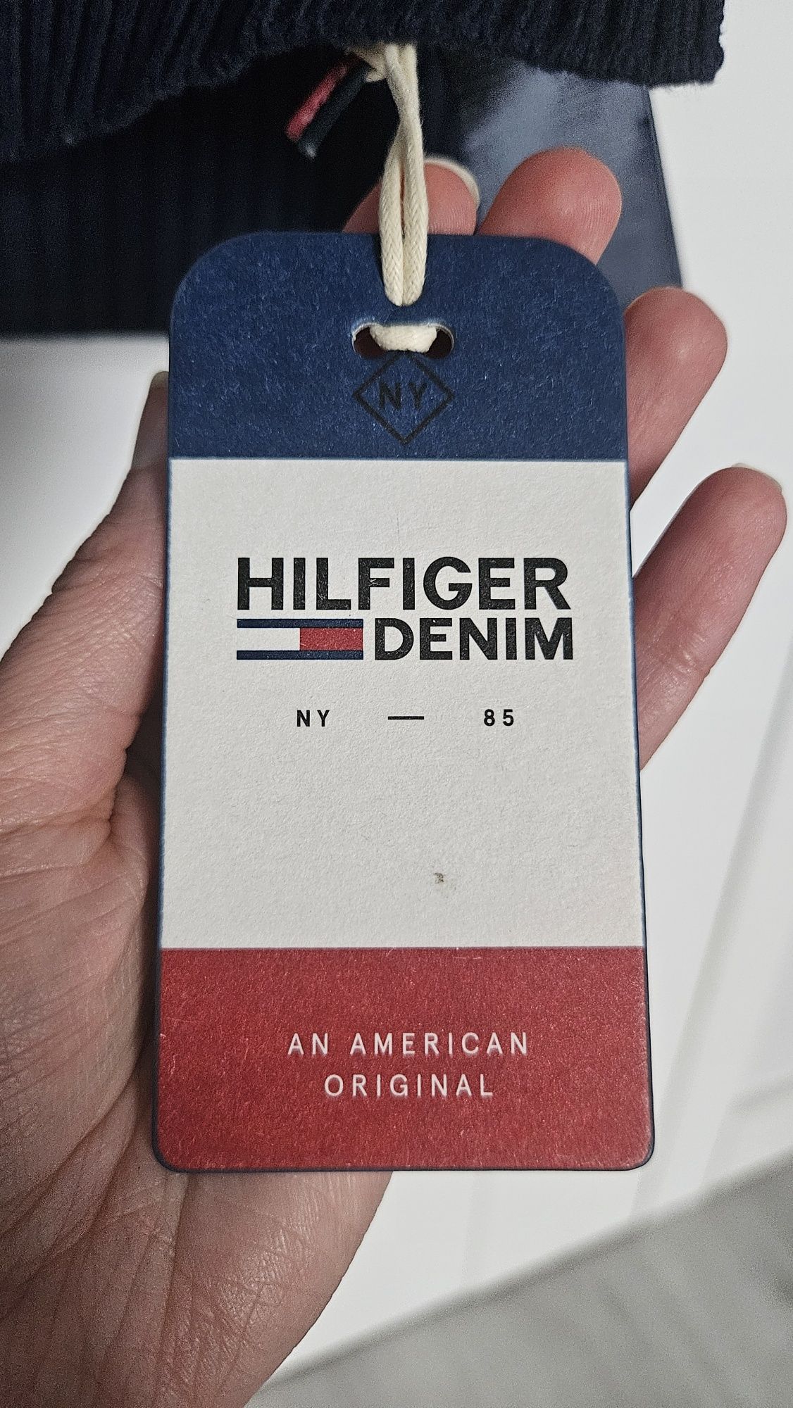 Niebieski szalik Hilfiger Denim