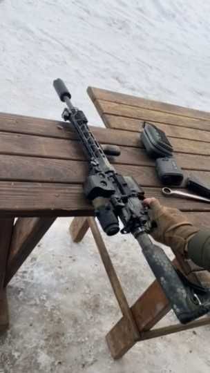 Саундмодератор-полум'ягасник Vector Ballistics для системи АК та АР 15