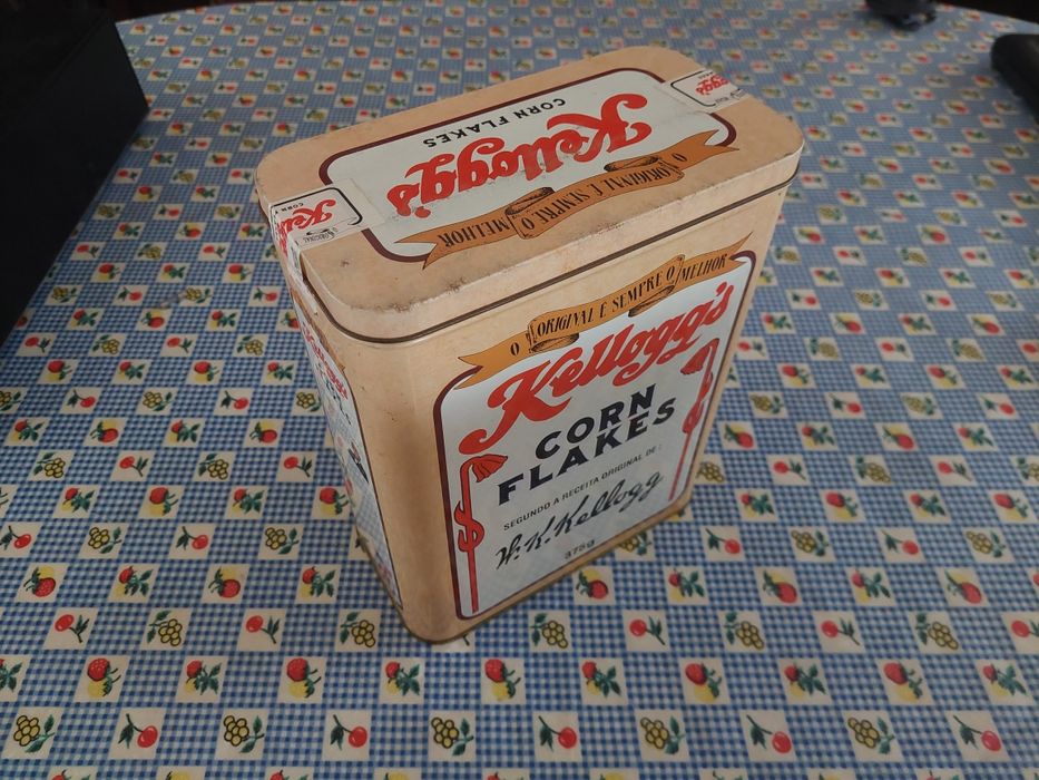 Caixa em lata Kelloggs Corn Flakes de 1997