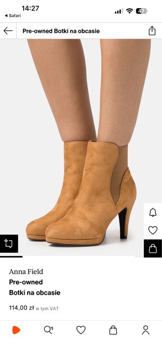 Botki na obcasie Anna Field 37