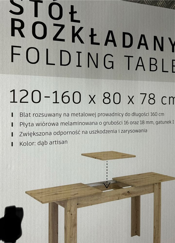Nowy stół rozkladany