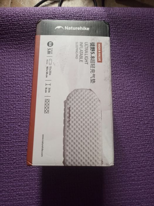 Naturehike r5.8. 4х сезонний надувний килимок. УЛЬТРАЛАЙТ