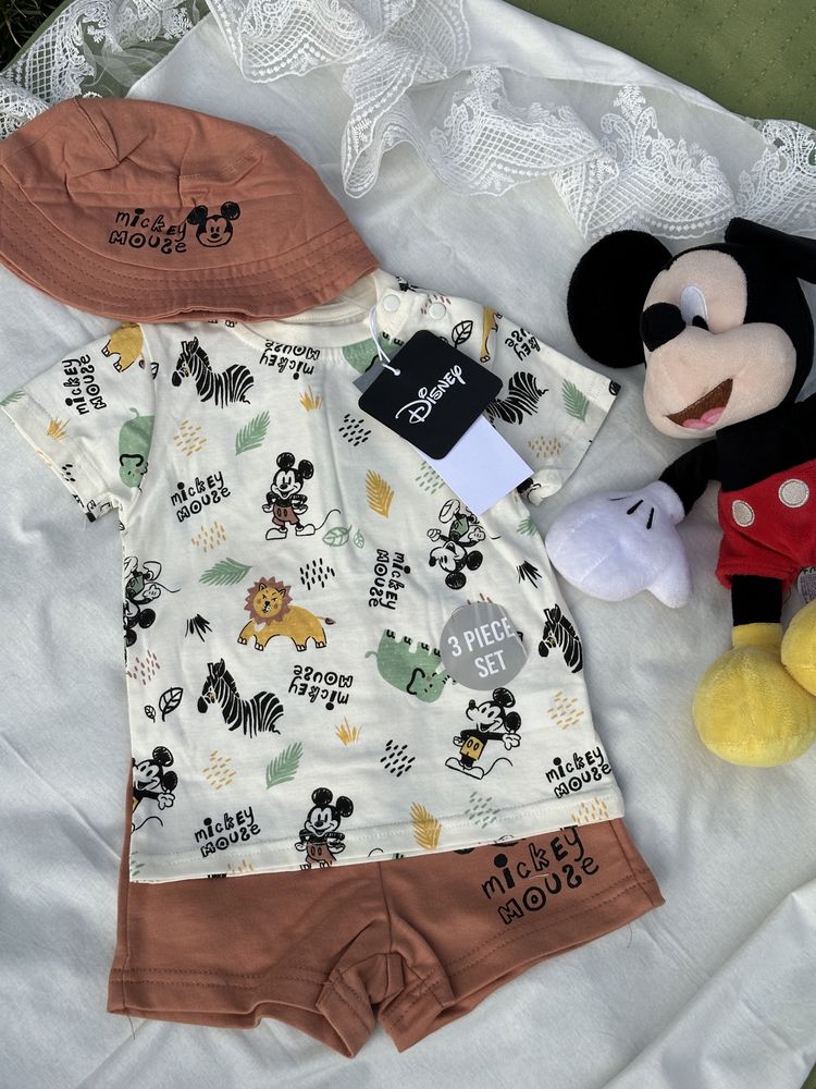 Комплект Mickey Mouse Панама футболка та шорти Disney 80 см
