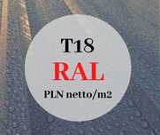 Blacha z filcem antyskroplina trapezowa dachowa T18 kolor RAL7016