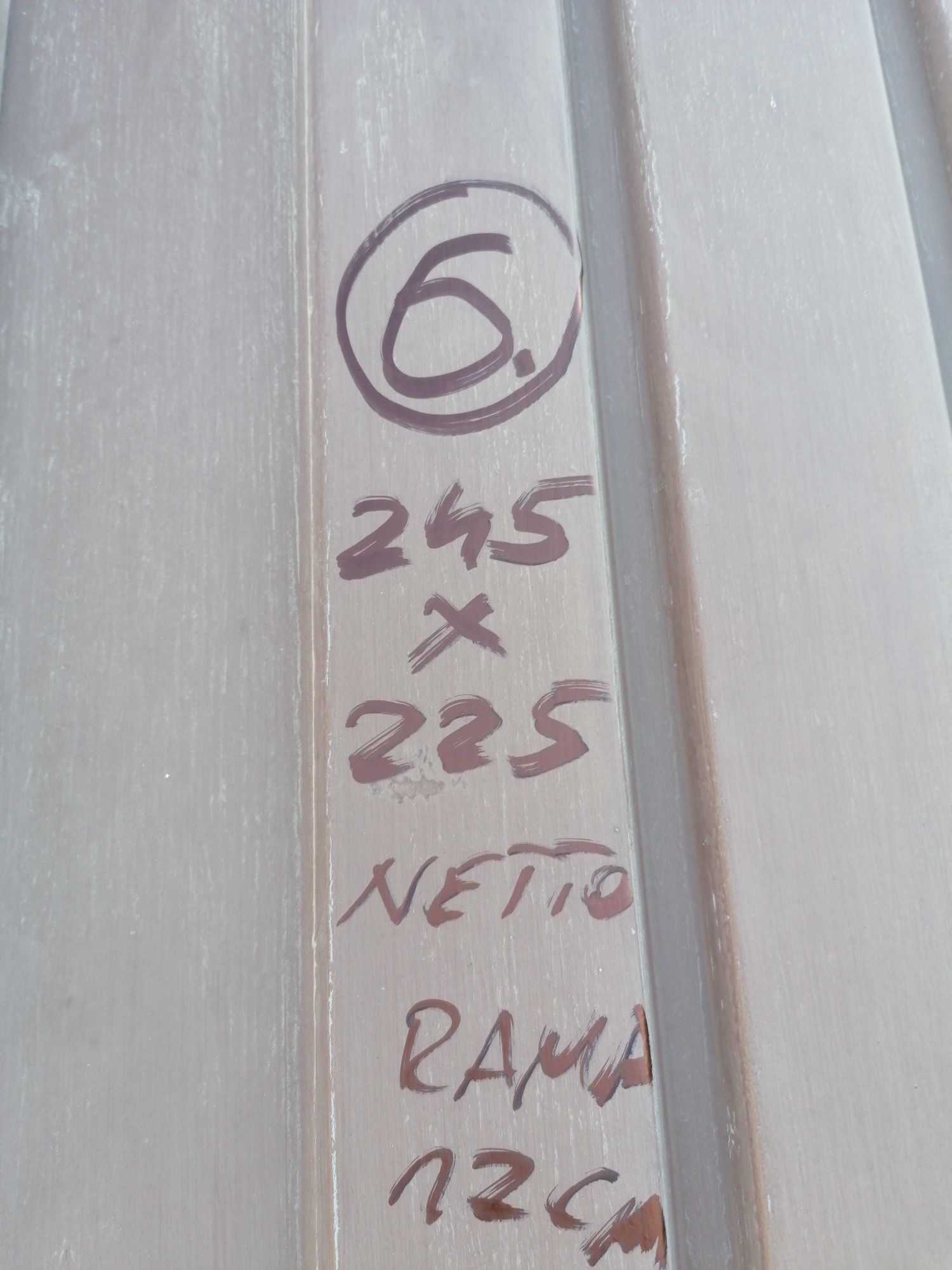 (6)Brama garażowa uchylana uchylna hörmann 245x225
