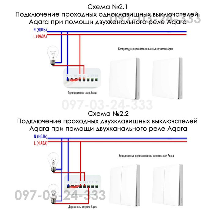 Надійне двоканальне реле Xiaomi Aqara Wireless Relay LLKZMK11LM Zigbee