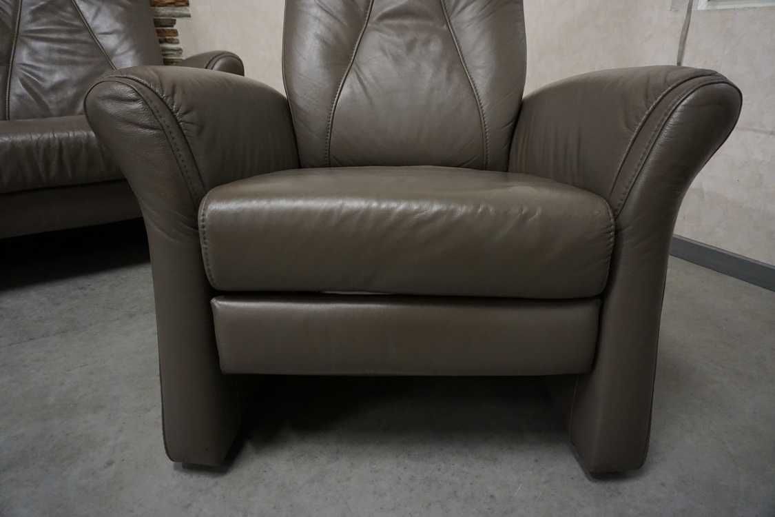 zestaw skóra naturalna 3+1+1 fotele funkcje relaksu himolla w-1002