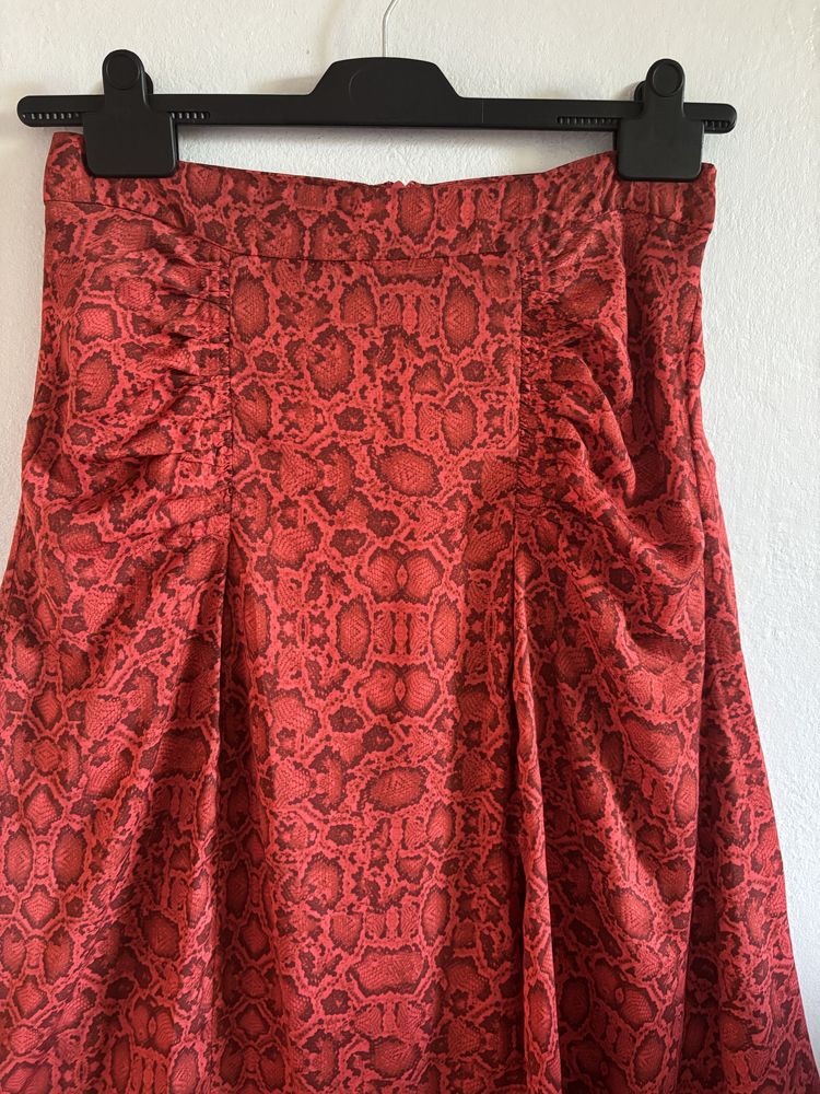 Rozkloszowana spódnica w zwierzęcy print Mango r M