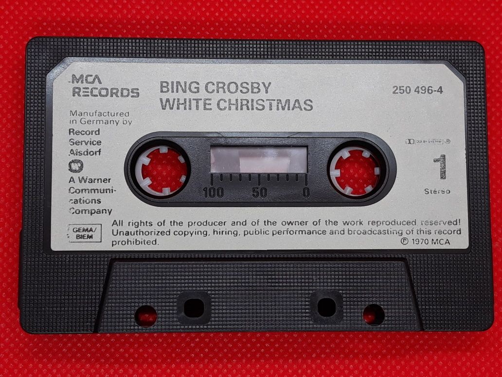 Kaseta Bing Crosby White Christmas 1970r.