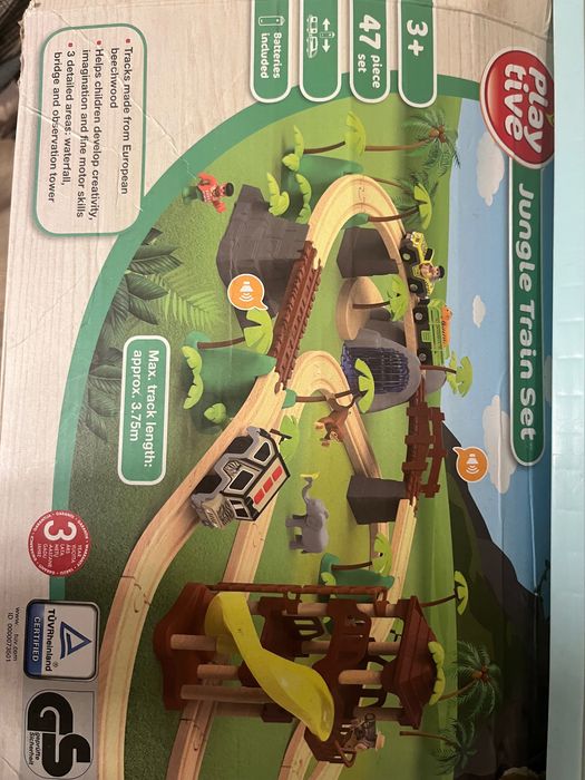 Drewniane tory i klocki